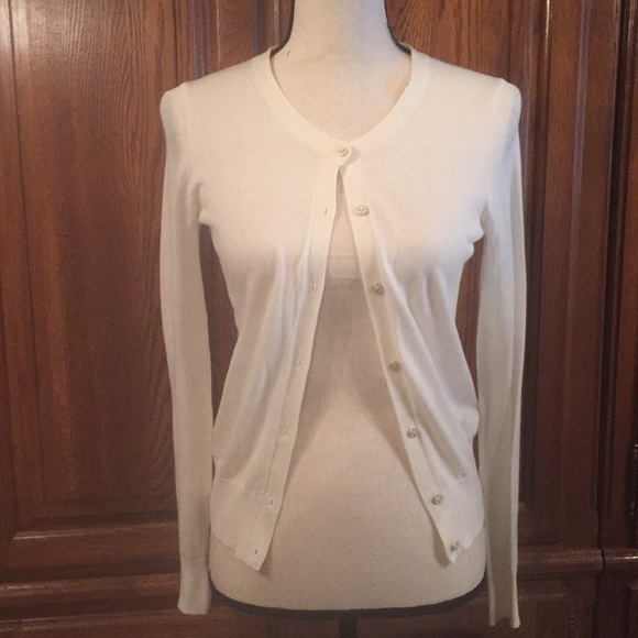Tommy Hilfiger Sweaters - Tommy Hilfiger Classic White Cardigan Size xsmall